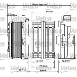 Compresor, aire acondicionado VALEO 815815