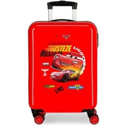 Disney Maleta de cabina infantil Cars Rusteze Lightyear rígida con capacidad de 34L. Rojo