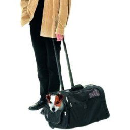 Karlie Trolley transportín para perros y gatos. Negro Mini-Pequeña
