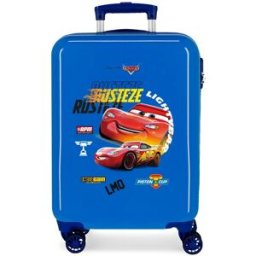 Disney Maleta de cabina infantil Cars Rusteze Lightyear rígida con capacidad de 34L. Azul