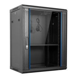 Aiten Data Armario Rack Mural 19" 15U 600 x 450 x 780 mm Montado con Accesorios