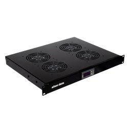 Aiten Data Termostato Digital 1U para Armario Rack 19" con 4 Ventiladores de 120 mm