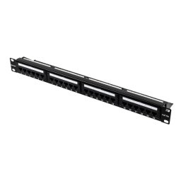 Aiten Data Patch Panel 24 Puertos Cat. 5e UTP Conexión de Red Alta Velocidad para Hogar o Negocio