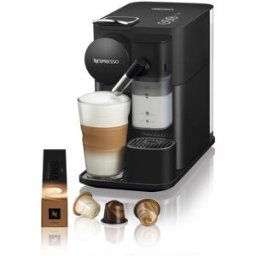 DeLonghi De'Longhi - Cafetera de cápsulas automática Nespresso De'Longhi Lattissima One para cápsulas Nespresso Original. Negro