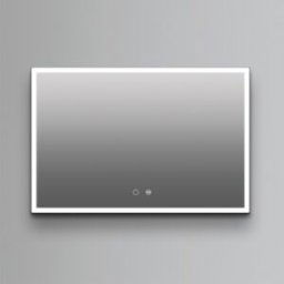Ledimex Espejo de baño rectangular con luz frontal Suiza . Negro 140 x 80 cm