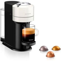 DeLonghi De'Longhi - Cafetera de cápsulas Nespresso De'Longhi Vertuo Next para cápsulas Nespresso Vertuo. Blanco
