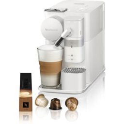 DeLonghi De'Longhi - Cafetera de cápsulas automática Nespresso De'Longhi Lattissima One para cápsulas Nespresso Original. Blanco