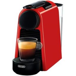 DeLonghi De'Longhi - Cafeteras de cápsula automática Nespresso De'Longhi Essenza Mini para cápsulas Nespresso Original. Rojo