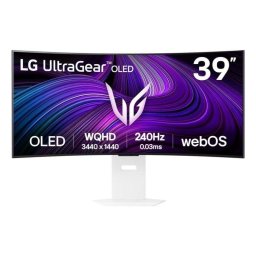 LG 39GX90SA-W 39" WQHD 240Hz OLED Curvo G-SYNC FreeSync Gaming Blanco Smart USB-C