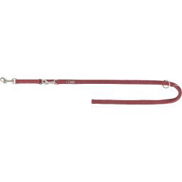 Correa extensible Trixie Premium de doble capa, sangría - Talla L - XL: 200 cm largo, 25 mm ancho