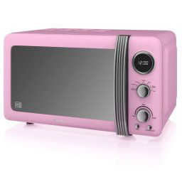 Swan Retro Sm22030lpneu Microondas Digital 20L 800W Rosa