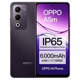 Smartphone OPPO A5m 8GB 256GB 6.67" HD+ IP65 Snapdragon 6s Batería 6000mAh Carga Rápida 45W Morado