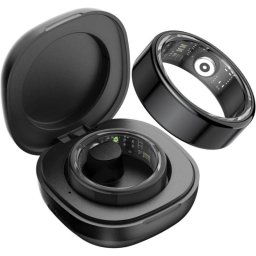 Anillo Inteligente Health Tracker IP68 4.7g Monitor Cardíaco Oxígeno Sueño Carga Estuche