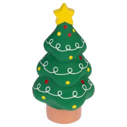 Árbol de Navidad de látex TIAKI juguete para perros - 9 x 18 cm (Diám x L)