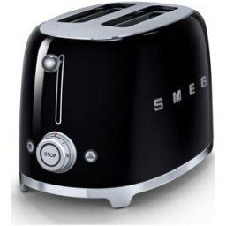 SMEG Tostador 50's Style con 2 ranuras. Negro