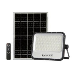 Proyector LED Solar 300W 160 Leds SMD2835 IP65 con Mando y Panel Monocristalino