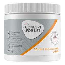Concept for Life 10 in 1 Multivitamin suplementos masticables - Pack % - 2 x 270 g