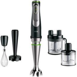 Braun Batidora de mano Minipimer 9 MQ9187XLI con 13 accesorios.. Negro