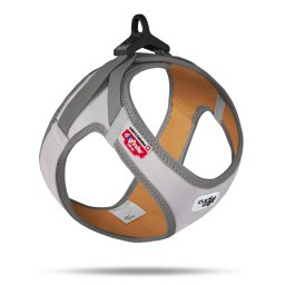 Arnés Curli Glow Clasp Vest, gris - Talla S: Perímetro torácico 38,3 - 43,3 cm