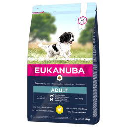 Eukanuba Adult razas medianas con pollo - 2 x 3 kg