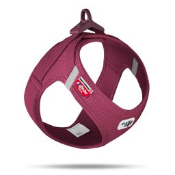 Arnés Curli Vest Clasp Air-Mesh, rojo rubí - Talla XL: perímetro torácico 55,5 - 62,7 cm