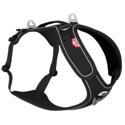 Arnés Curli Belka Basic, negro - Talla XL: perímetro torácico 55,5 - 62,7 cm
