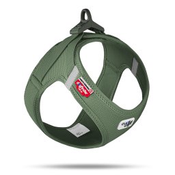 Arnés Curli Vest Clasp Air-Mesh, verde musgo - Talla XS: perímetro torácico 33,9 - 38,2 cm