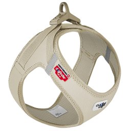 Arnés Curli Vest Clasp Cord, marrón claro - Talla S: perímetro torácico 38,3 - 43,3 cm