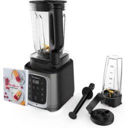 Moulinex Batidora de vaso InfinyMix LM91HD alta velocidad, 5 programas automáticos, control manual. Negro