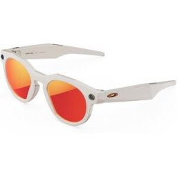 OAKLEY META "Gafas de sol inteligentes Oakley Meta HSTN, Montura gris claro, lentes Prizm rojas". Gris / Rojo