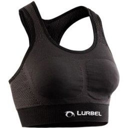 Lurbel Sujetador deportivo de mujer Cristallo Bra . Gris oscuro S