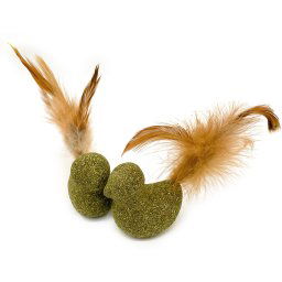 Set 2 uds. juguete dental Aumüller Pajarito con silver vine para gatos - 1 set (2 unidades)