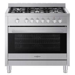 Vitrokitchen ST9060IB Cocina a Gas Butano 5 Fuegos con Horno Eléctrico 90cm