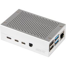 Joy-It RB-AlucaseP4+01 Carcasa Aluminio para Raspberry Pi 4 B