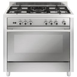 Vitrokitchen MX96IB Cocina de Gas Butano 5 Zonas + Horno Inox