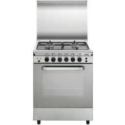 Vitrokitchen UN55IB Cocina de Gas Butano 4 Zonas + Horno Inox