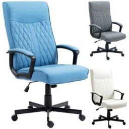 Vinsetto Silla de oficina 65x72x112.5 cm azul