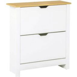 Homcom Mueble zapatero 72x26x80 cm blanco