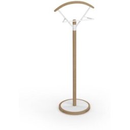 Herdasa Galán de noche de madera de haya y metal fresno-blanco 117x42x34 cm