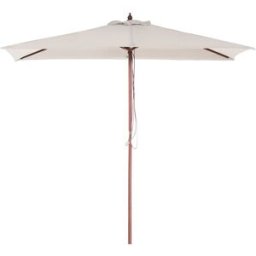 Beliani Sombrilla de jardín 195 cm beige claro