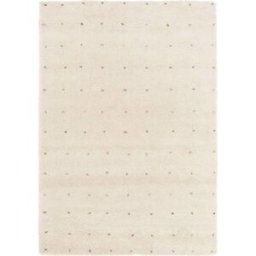 sweeek Alfombra infantil de lunares, alfombra interior crema y multicolor