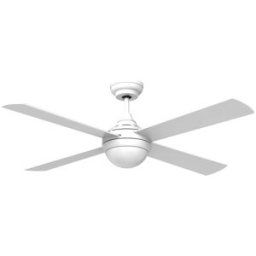 Wonderlamp Ventilador de techo blanco silencioso con luz led