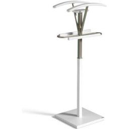 Herdasa Galán de noche doble de madera de haya blanco 110x47x34 cm