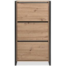 Calicosy Mueble zapatero con 3 abatibles l70 cm marrón