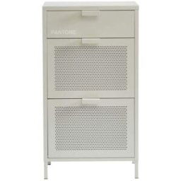 Pantone Mueble zapatero metal beige arena 55cm