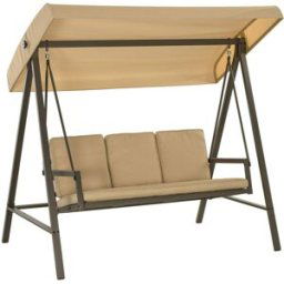 Outsunny Columpio de jardín 200x125x175 cm beige