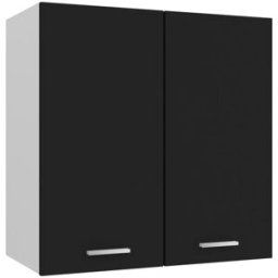 Maison Chic Armario colgante de cocina madera ingeniería negro 60x31x60 cm