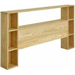 ID Kids Cabecero con almacenamientos madera maciza natural 140 cm