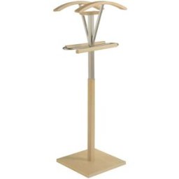 Herdasa Galán de noche doble de madera de haya natural 110x47x34 cm