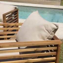 MACABANE Mueble zapatero con 2 estantes de madera de pino reciclada marrón